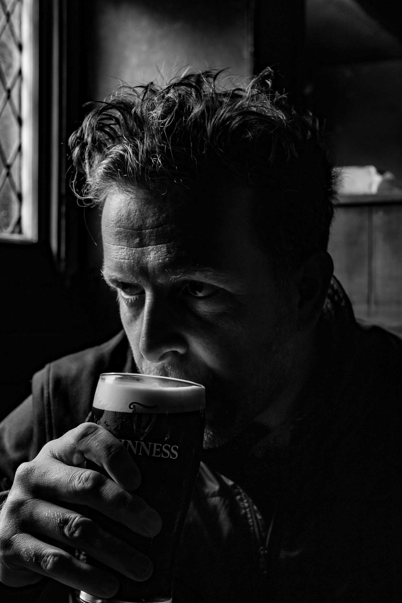 man drinking guinness north star man drinking guinness north star